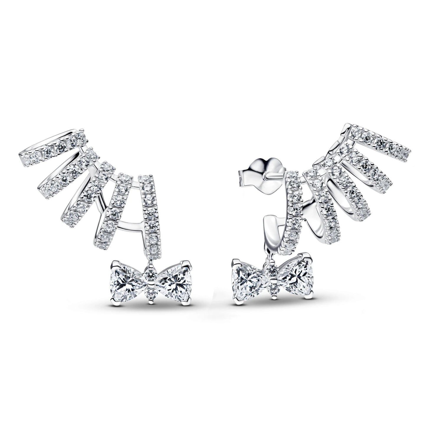 Original 925 Sterling Silver Charms Pendant Blue Bow Suit Bead for Wome Rings Earrings Necklace DIY Bracelet Fine Jewellery Gift