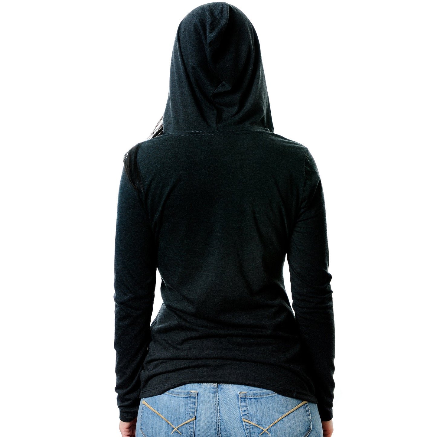 I Love My Piercer Black Tapered Long Sleeve Hoodie