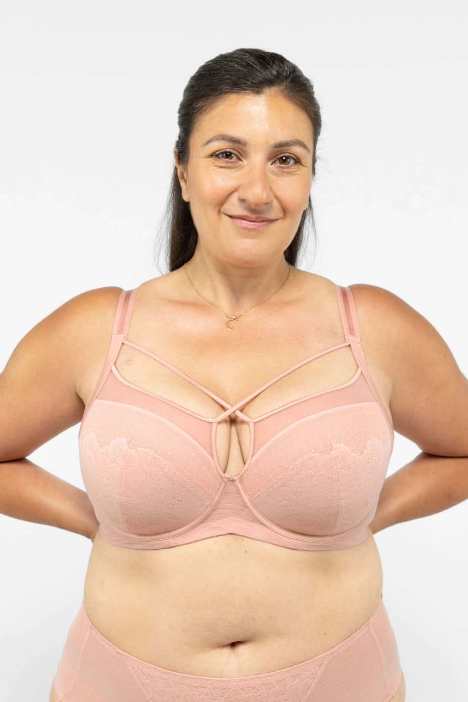 Harper Smooth Lace FlexWire Strappy Soft Cup Bra - D-H Cup