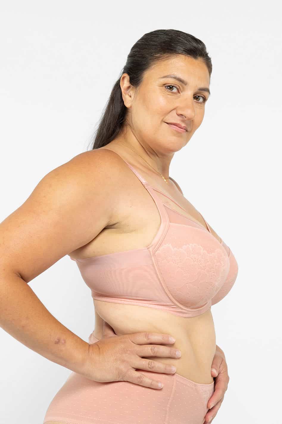 Harper Smooth Lace FlexWire Strappy Soft Cup Bra - D-H Cup