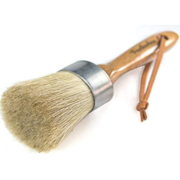 Featherline 2 Inch Oval Brush – Premium Applicator Brush for Leather Care Products