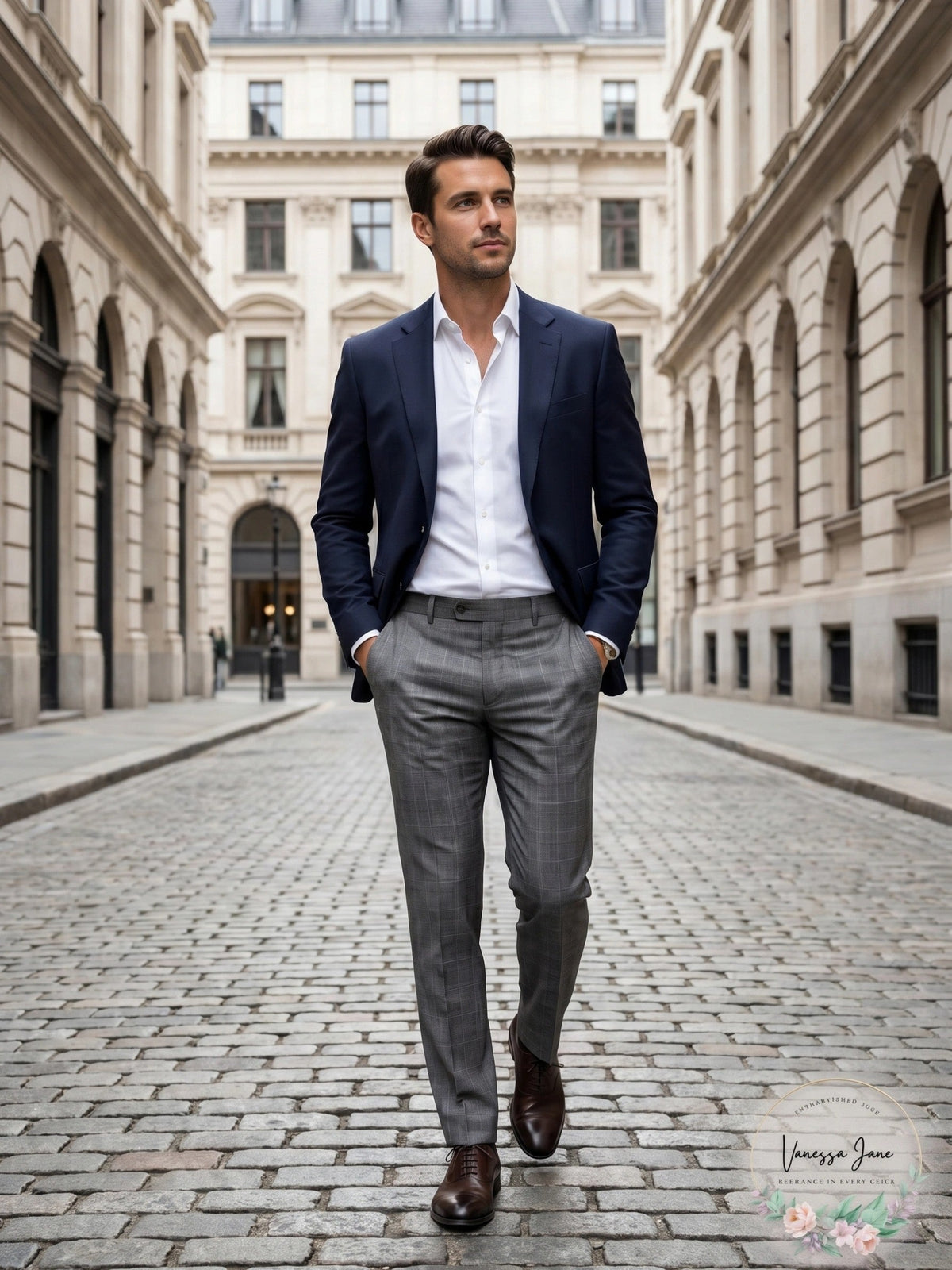 Ralph Lauren Mens UltraFlex Classic-Fit Wool Suit Pants, 42