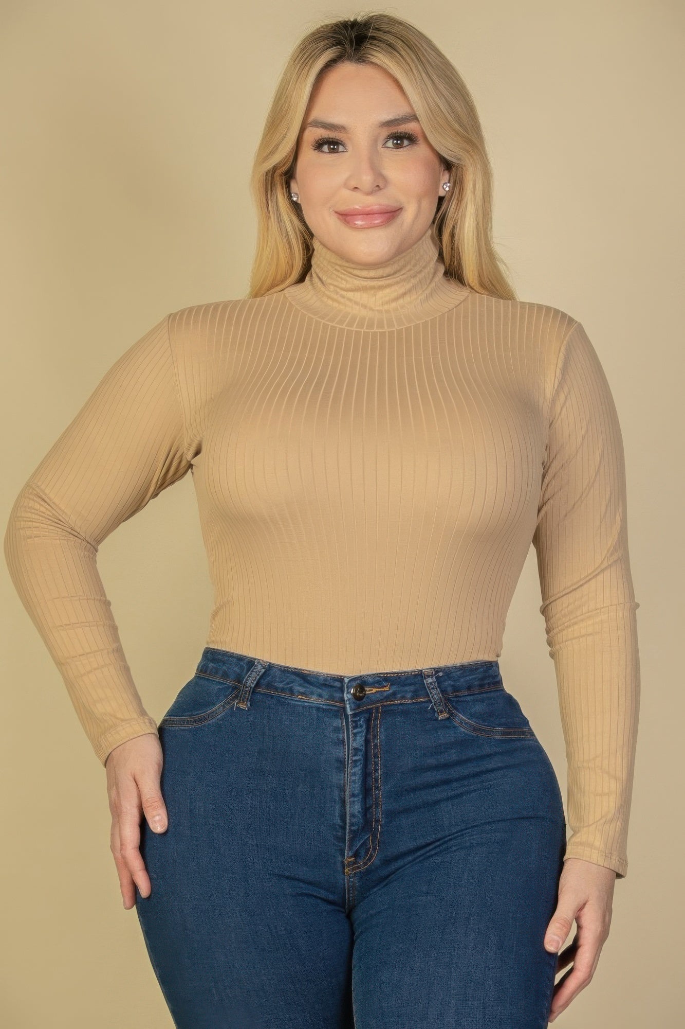 Turtle Neck Long Sleeve Bodysuit