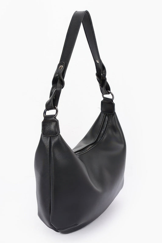Faux Strap Shoulder Bag