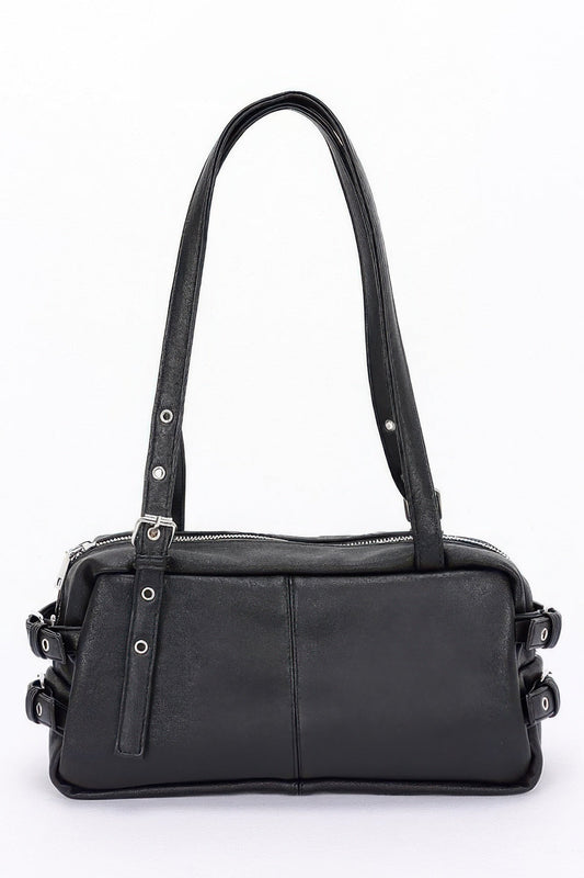 Faux Leather Sport Bag