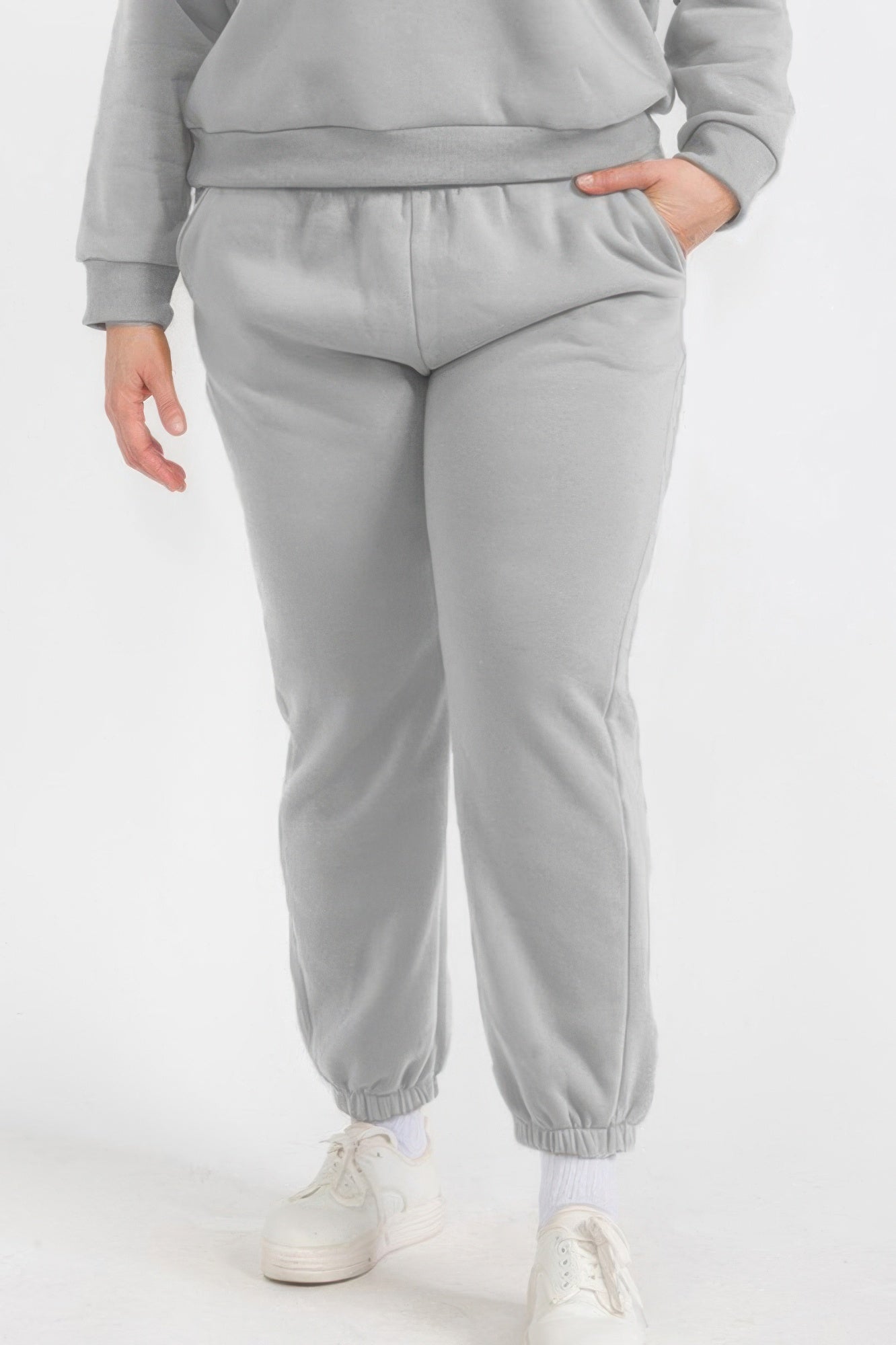 Poly Fleece Elastic Waist Joggers