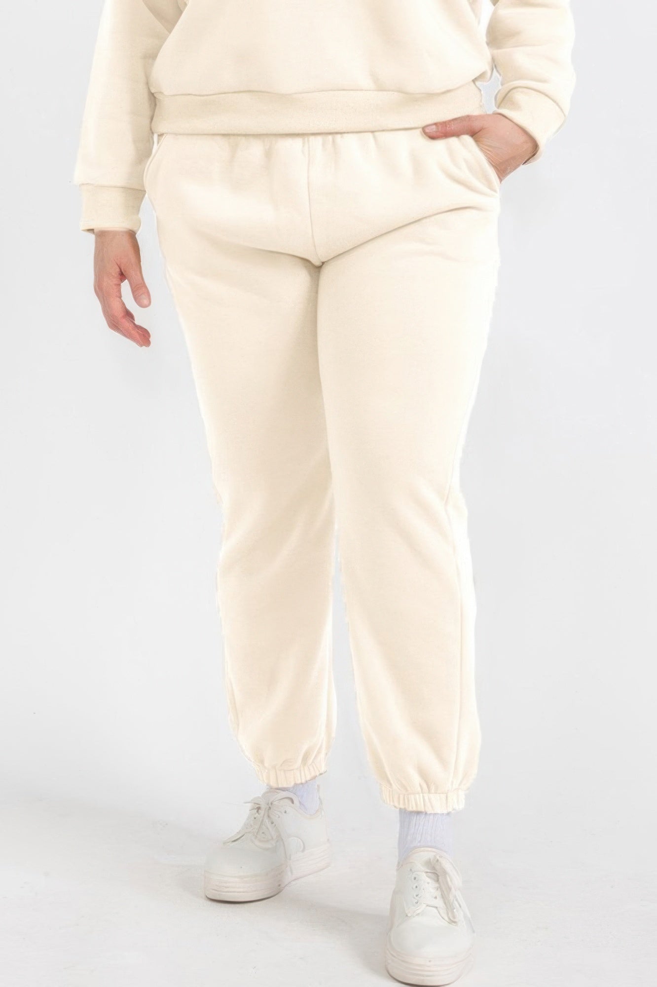 Poly Fleece Elastic Waist Joggers