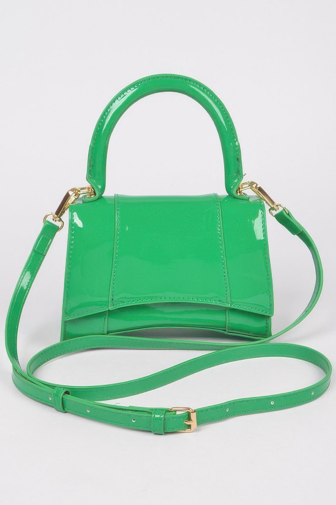 Enamel Top Handle Bag