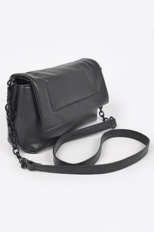 Faux Leather Shoulder Bag