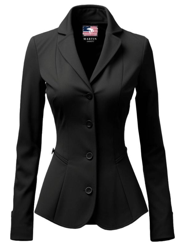 Women Black Cotton Coat - Cotton Coat