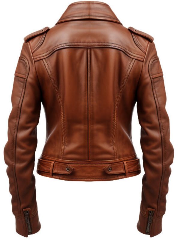 Women Brown Leather Jacket - Women Leather Jackets