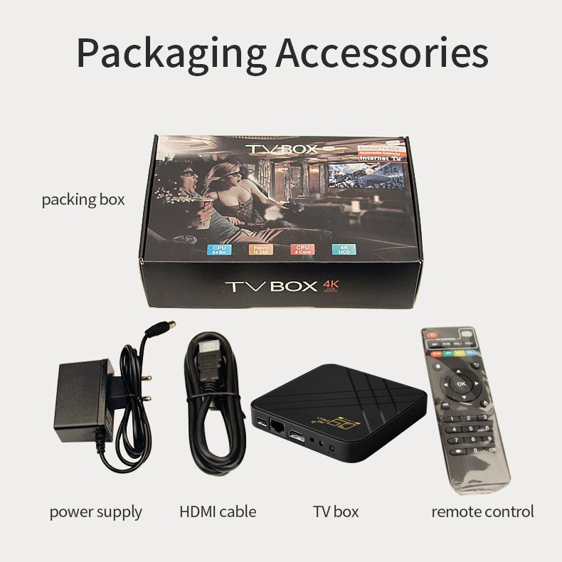 Android Set-top Box 4K TV Box HD Smart Player Dual-band WiFi