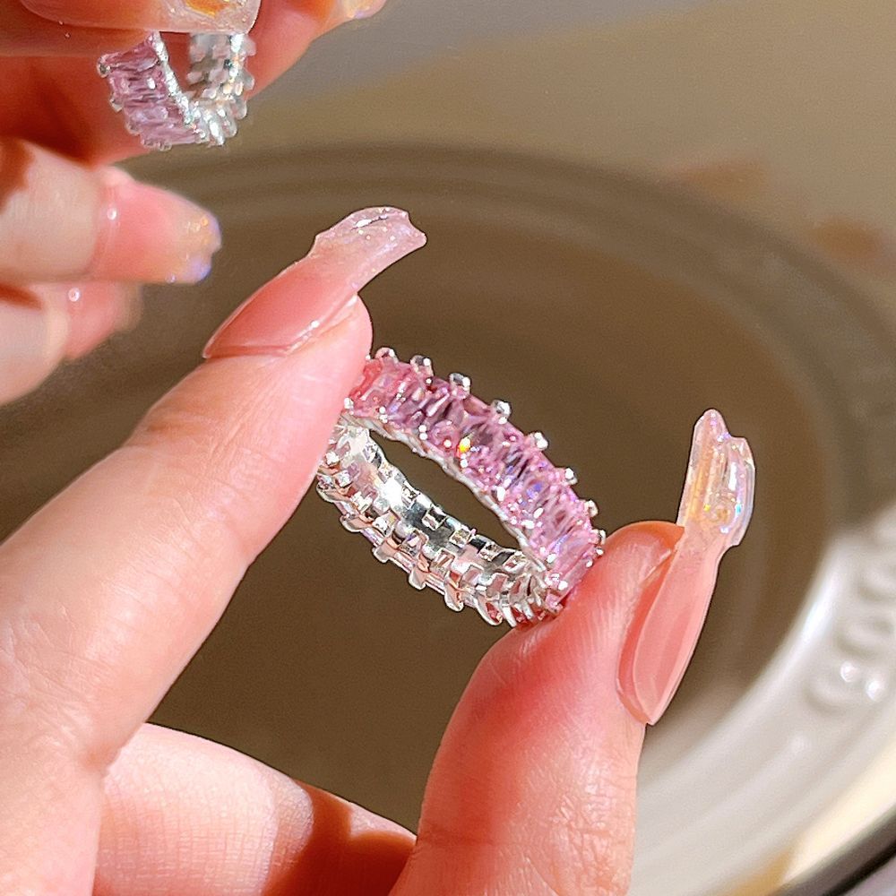 Unique  Heart Thorn Cat Eye Zircon Ring For Women, Sweet Cool Fashion Versatile Band