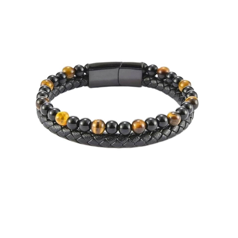 Stainless Steel Multi-layer Bracelet With A Card
