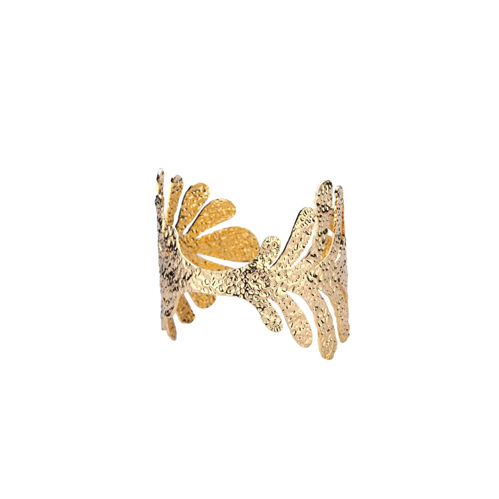 Womens Luxury High-end C-shaped Geometric Open Bangle