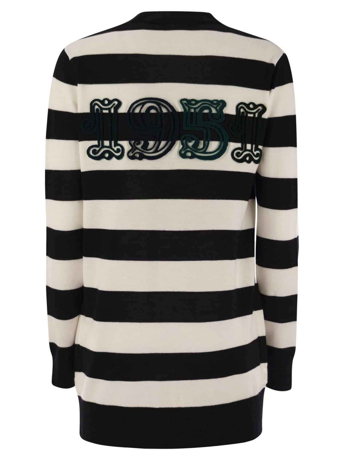 Max Mara Women Max Mara Women Fiemme - Long Striped Wool Cardigan