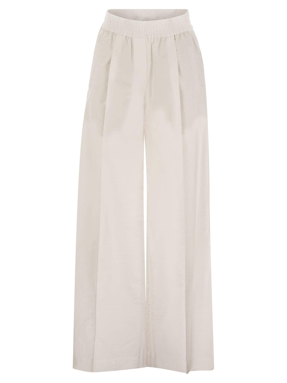 Brunello Cucinelli Women Loose Fit Cotton Trousers