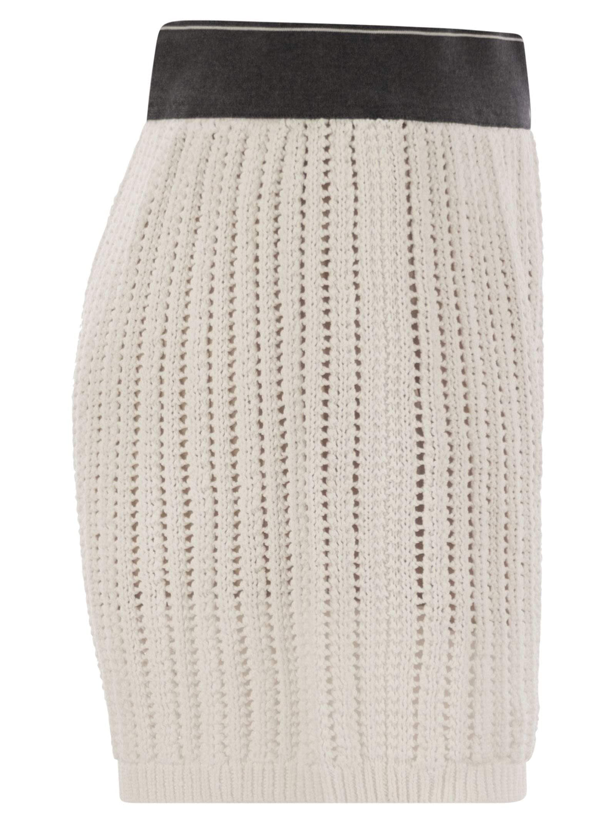 Brunello Cucinelli Women Cotton Net Knit Shorts