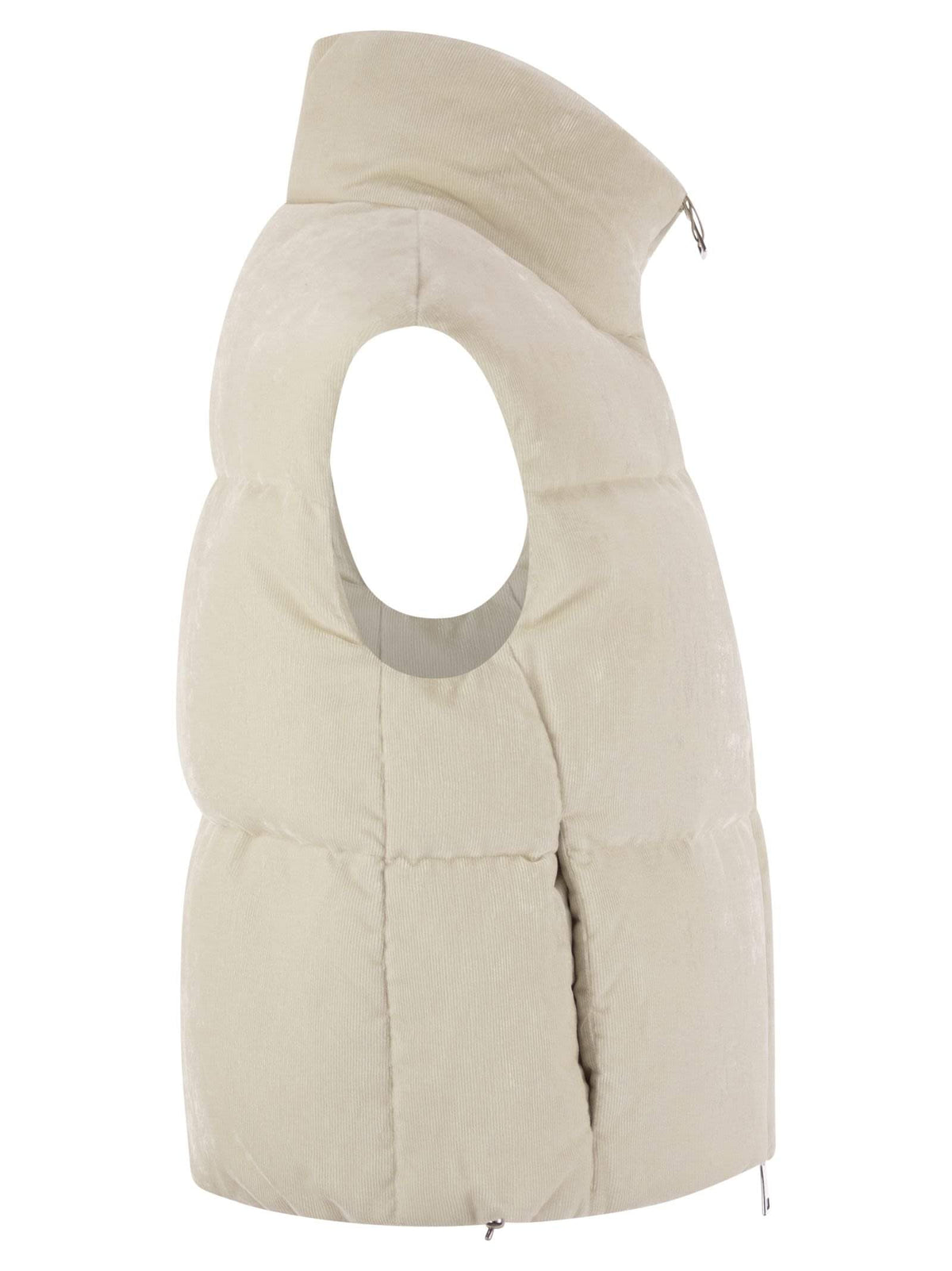 Herno Women Velvet Sleeveless Down Jacket