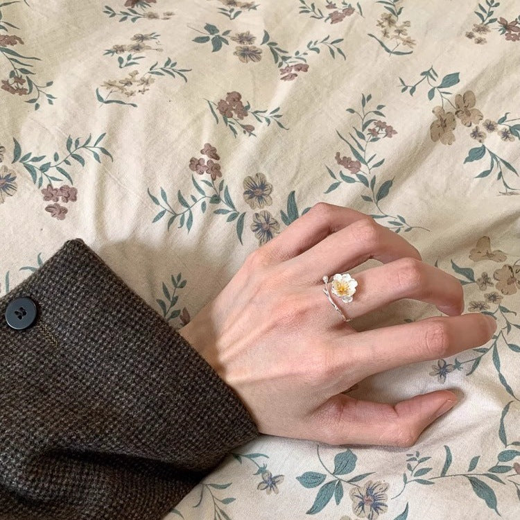 Minimalist S925 Sterling Silver Rings, Vintage High-End Women Finger Rings