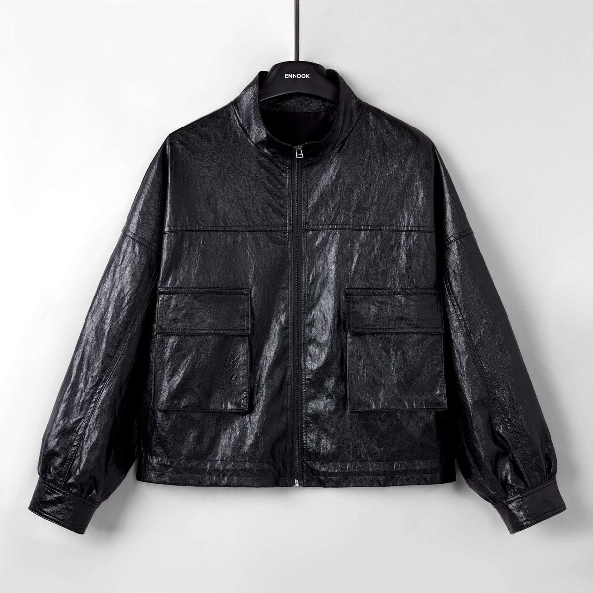 Women's Leather Top Loose All-matching European And American Style Short Coat