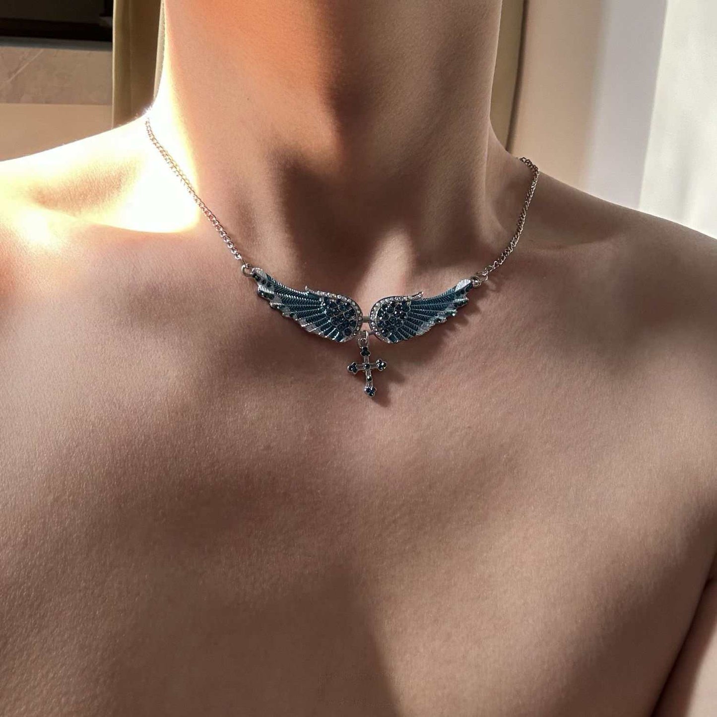 Mens And Womens Sophisticated Cross American-Style Versatile Necklace