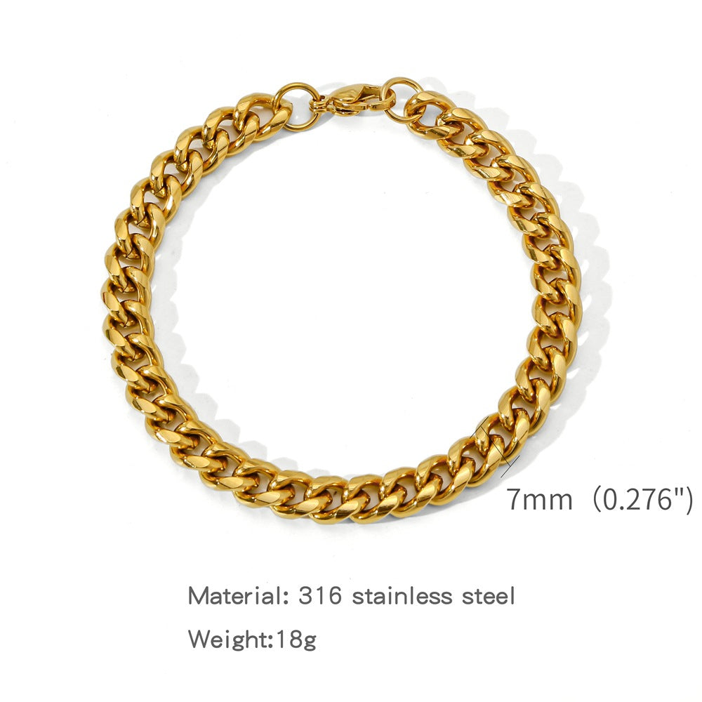 A Stylish Versatile Round-brushed Minimalist Bracelet