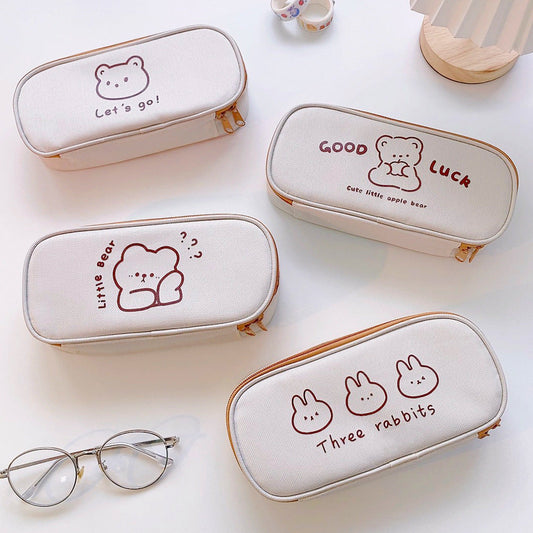 Literature And Art Oxford Cloth Student Pencil Bag Stationery Box