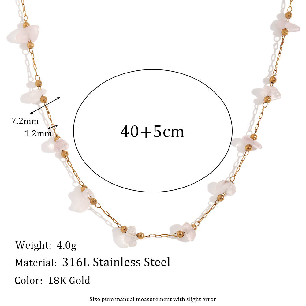 Fashionable Natural Pebble Handmade Bracelet