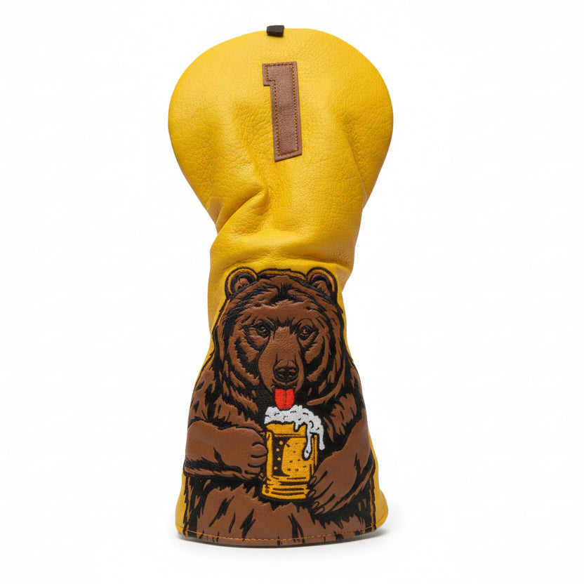 Bear With a Beer Headcover