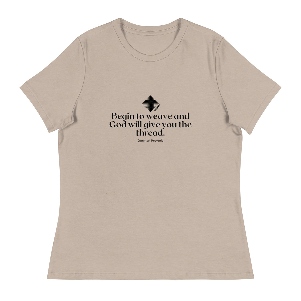 “Begin to Weave” Women’s Relaxed Fit T-Shirt – Designed by Nicole Snow