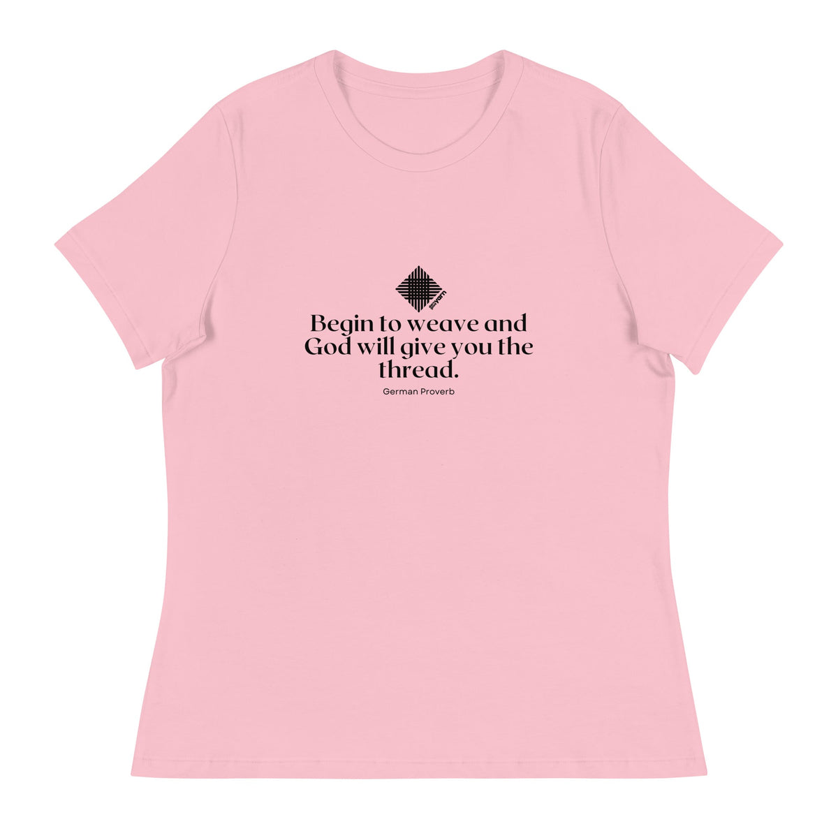 “Begin to Weave” Women’s Relaxed Fit T-Shirt – Designed by Nicole Snow