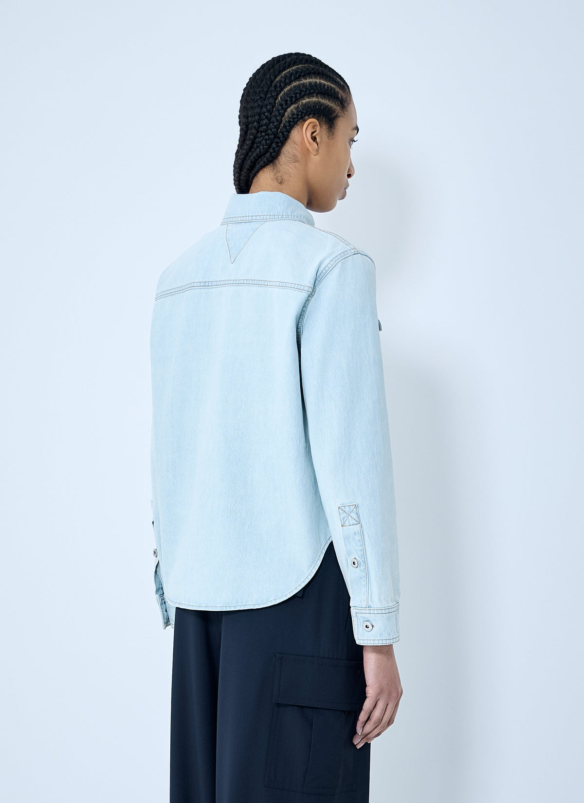 Bottega Veneta Women Extra Bleach Denim Shirt