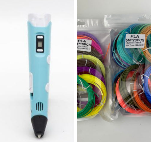 3D print pen 3D pen two generation graffiti 3D stereoscopic paintbrush children puzzle painting toys
