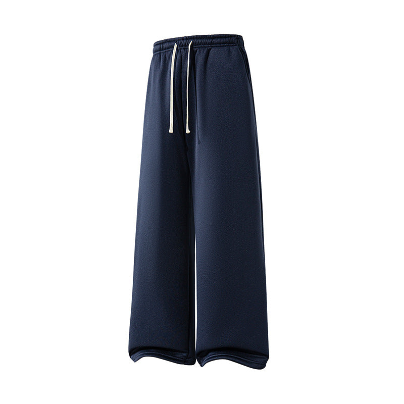 Straight-leg Drawstring Casual Cotton Pants For Women