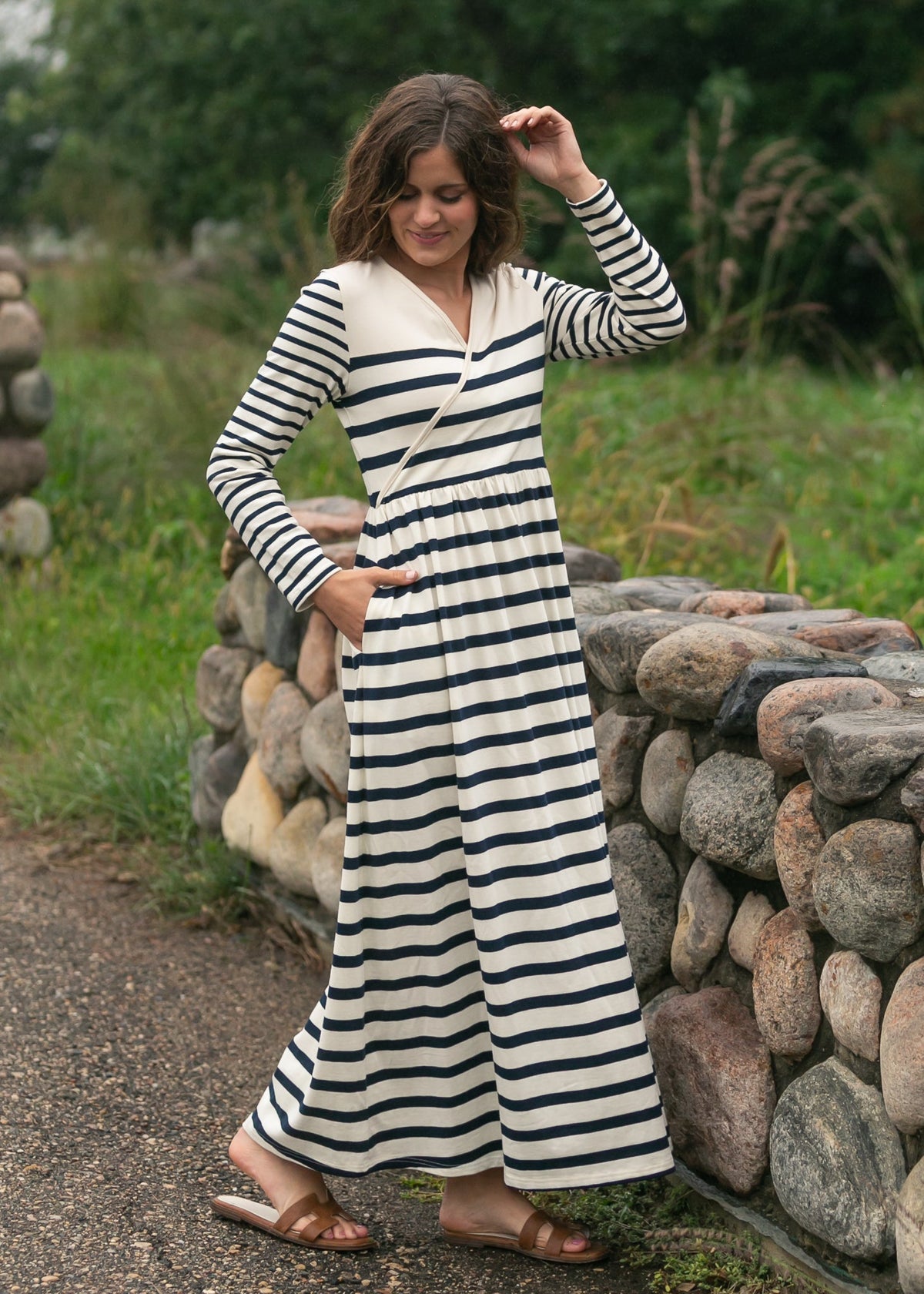 Celeste Striped Knit Maxi Dress - FINAL SALE
