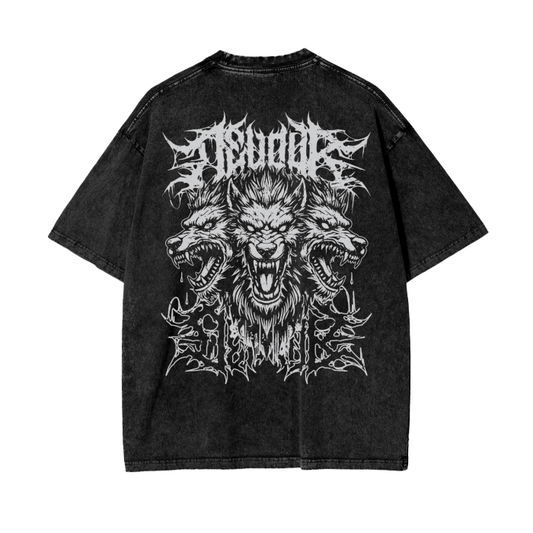 Cerberus Devour Grunge Acid Washed Tee