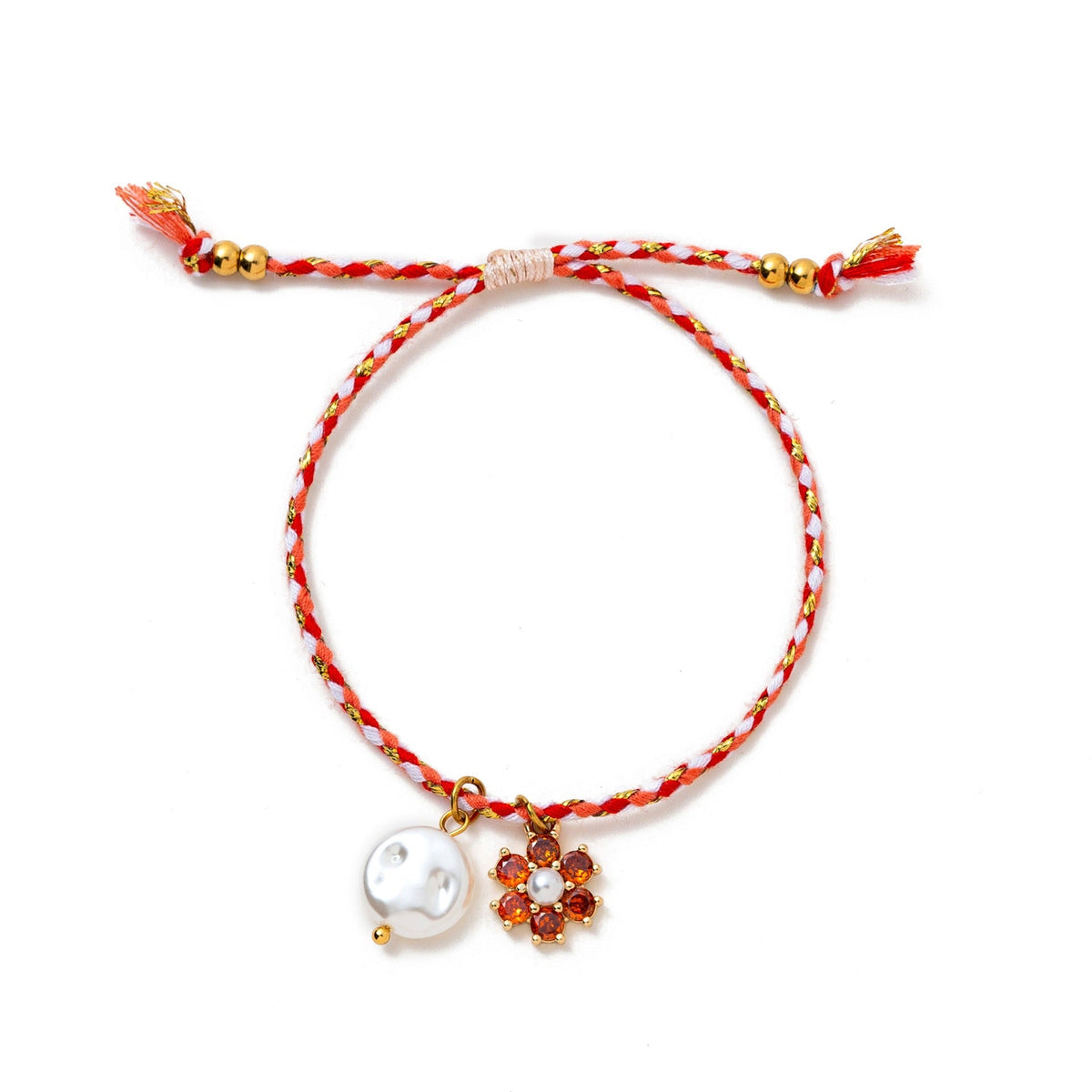 Shell Crystal Green Rice-bead Multi-layer Stacked Bracelet For Women