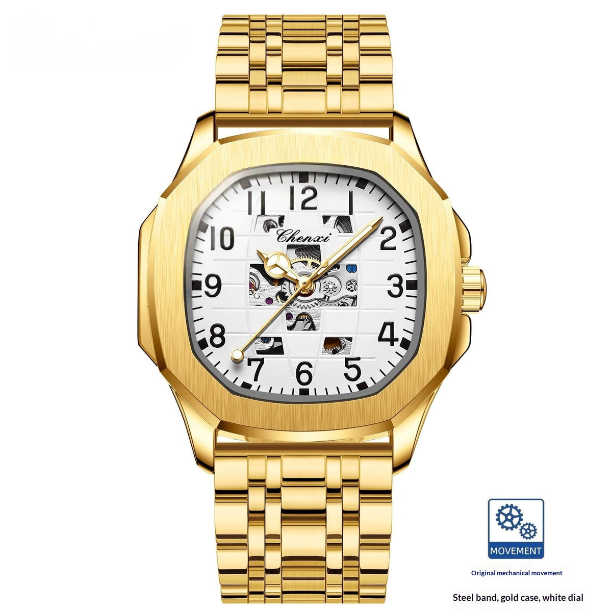 High-end Square Mechanical Mens Watch
