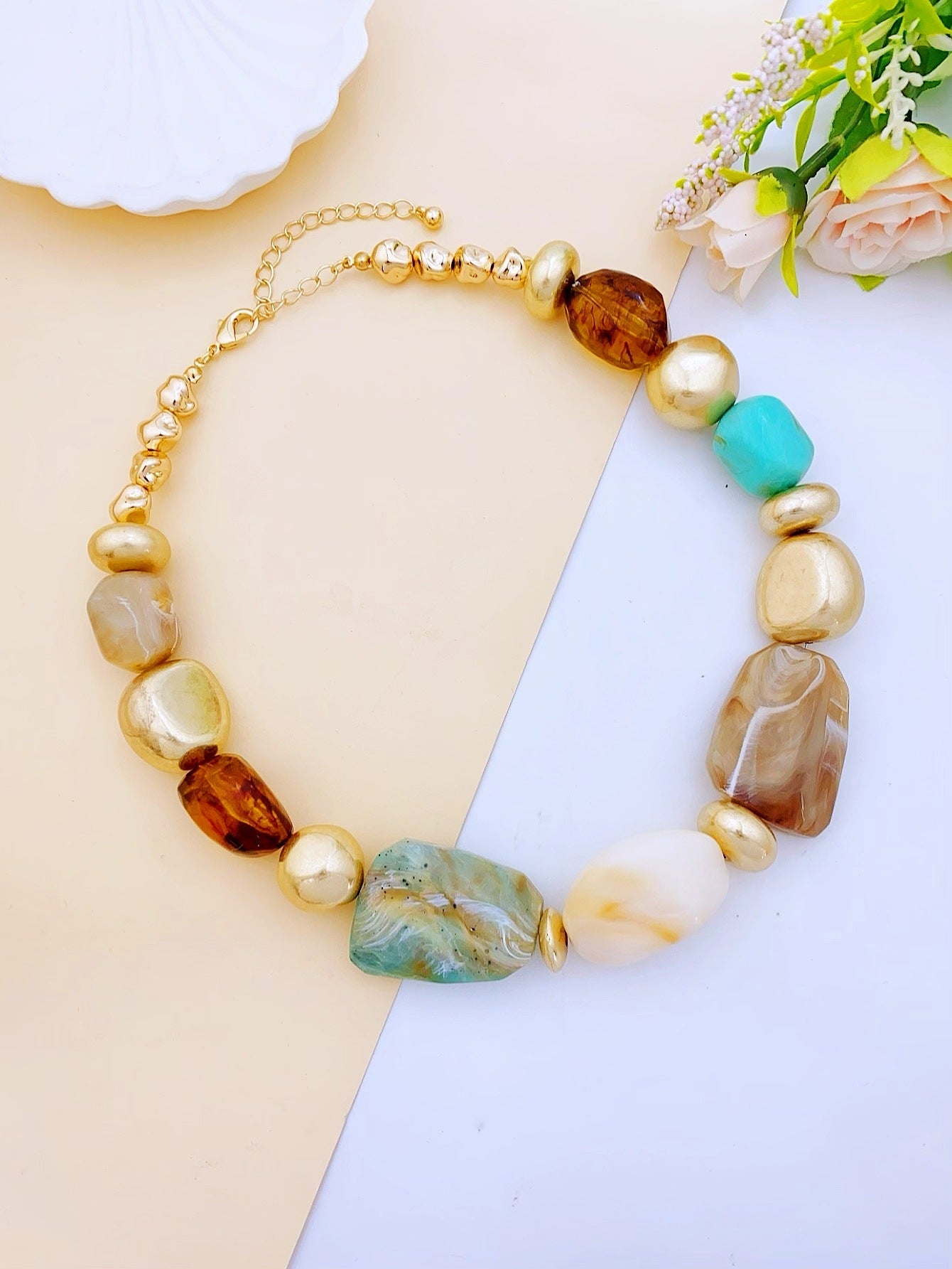 Irregular Acrylic Statement Necklace Collection