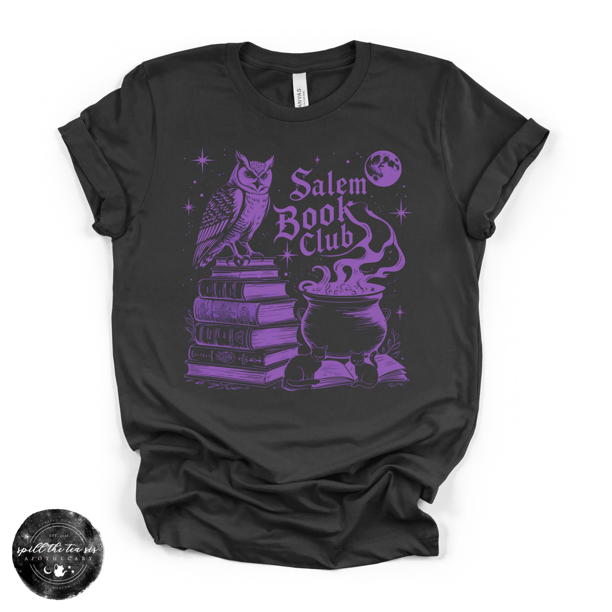 Salem Book Club Tee | Witchy Book Lover Graphic T-Shirt
