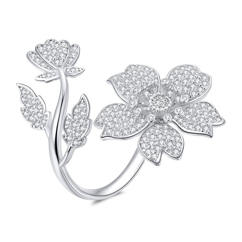 S925 Sterling Silver Open Adjustable Ring