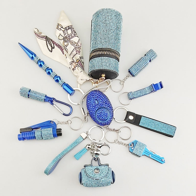 Creative Portable 10-Piece Keychain Set