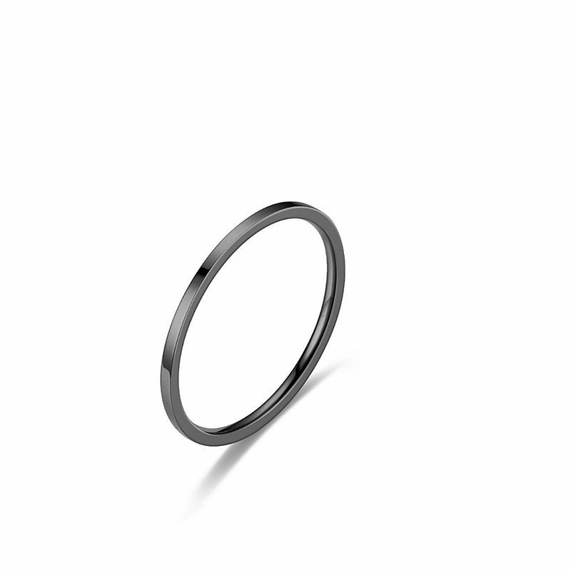 1mm Plain Band Ultra-thin Ring Couple Rings