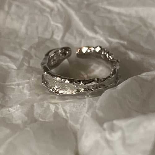 Simple S925 Silver Women Rings, Vintage Non-Tarnish Minimalist Bands