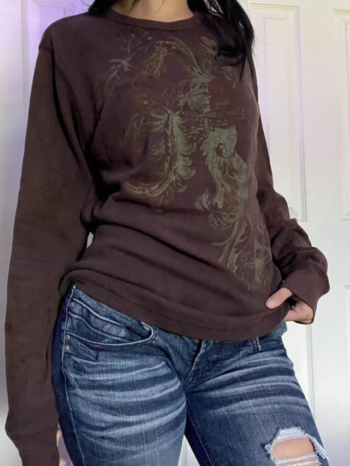 Heartbreaker Skeleton Long Sleeve Tee
