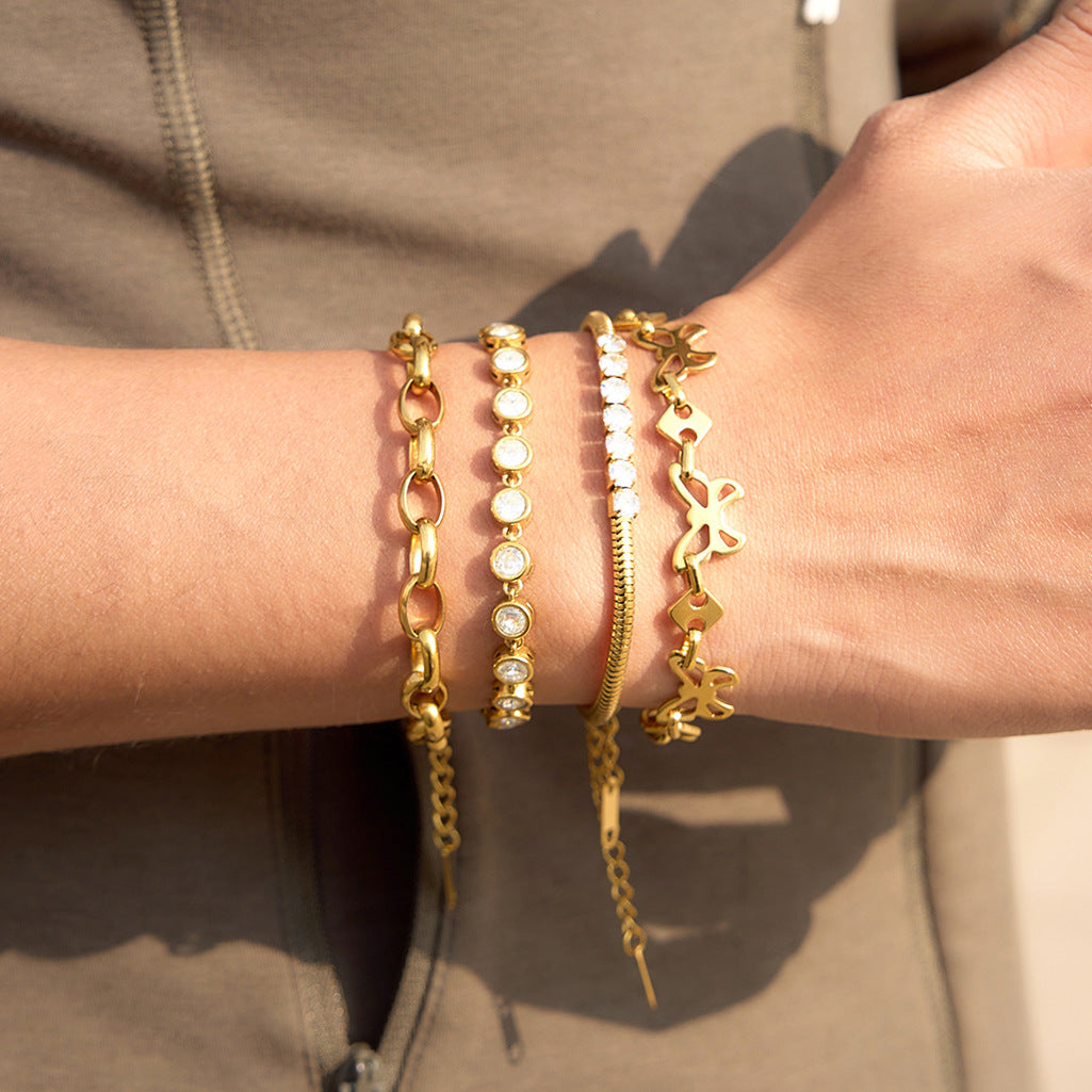 Stainless Steel Butterfly Bracelet Collection