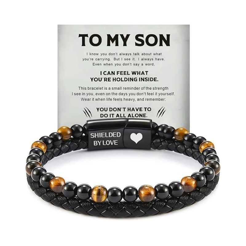 Stainless Steel Multi-layer Bracelet With A Card