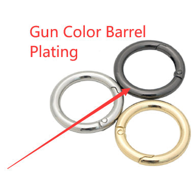 Zinc Alloy Spring Coil Open Ring Keychain