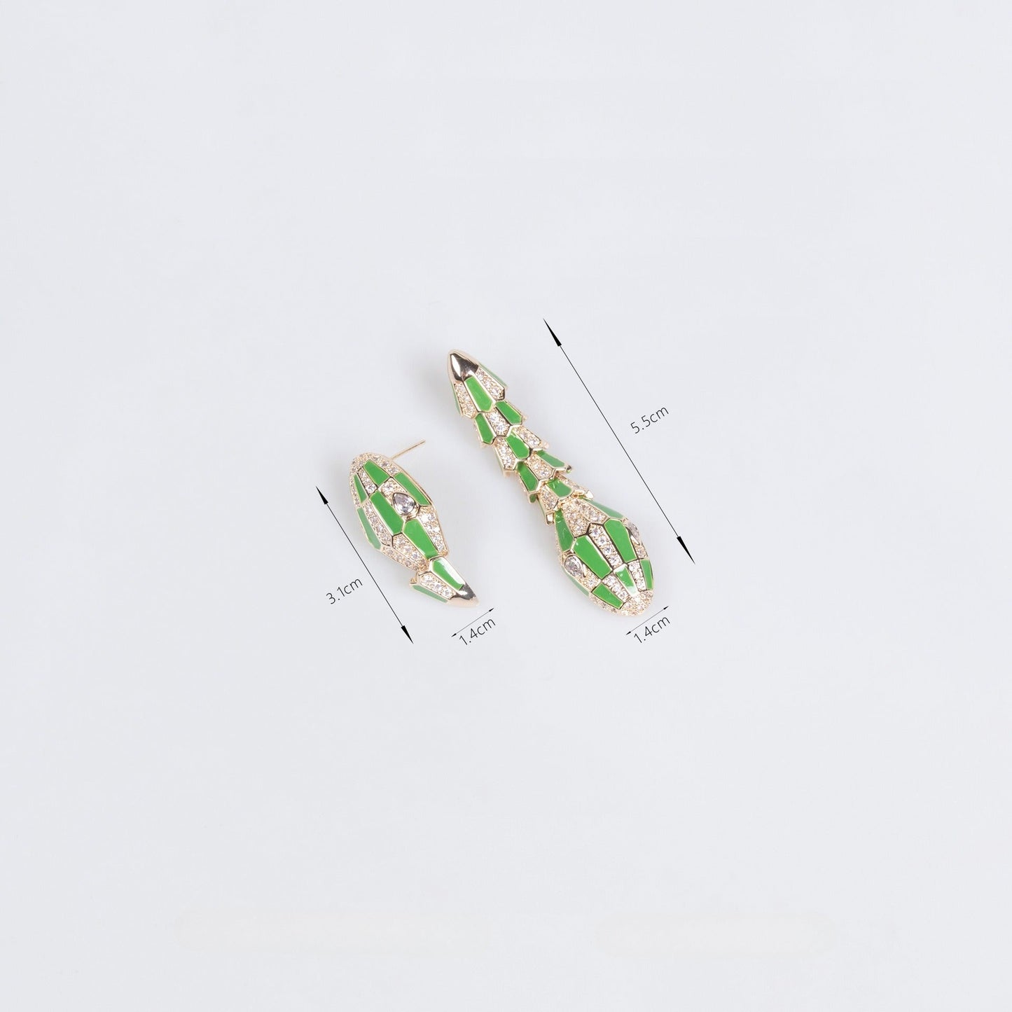 S925 Silver Snake-Shaped Enamel Necklace